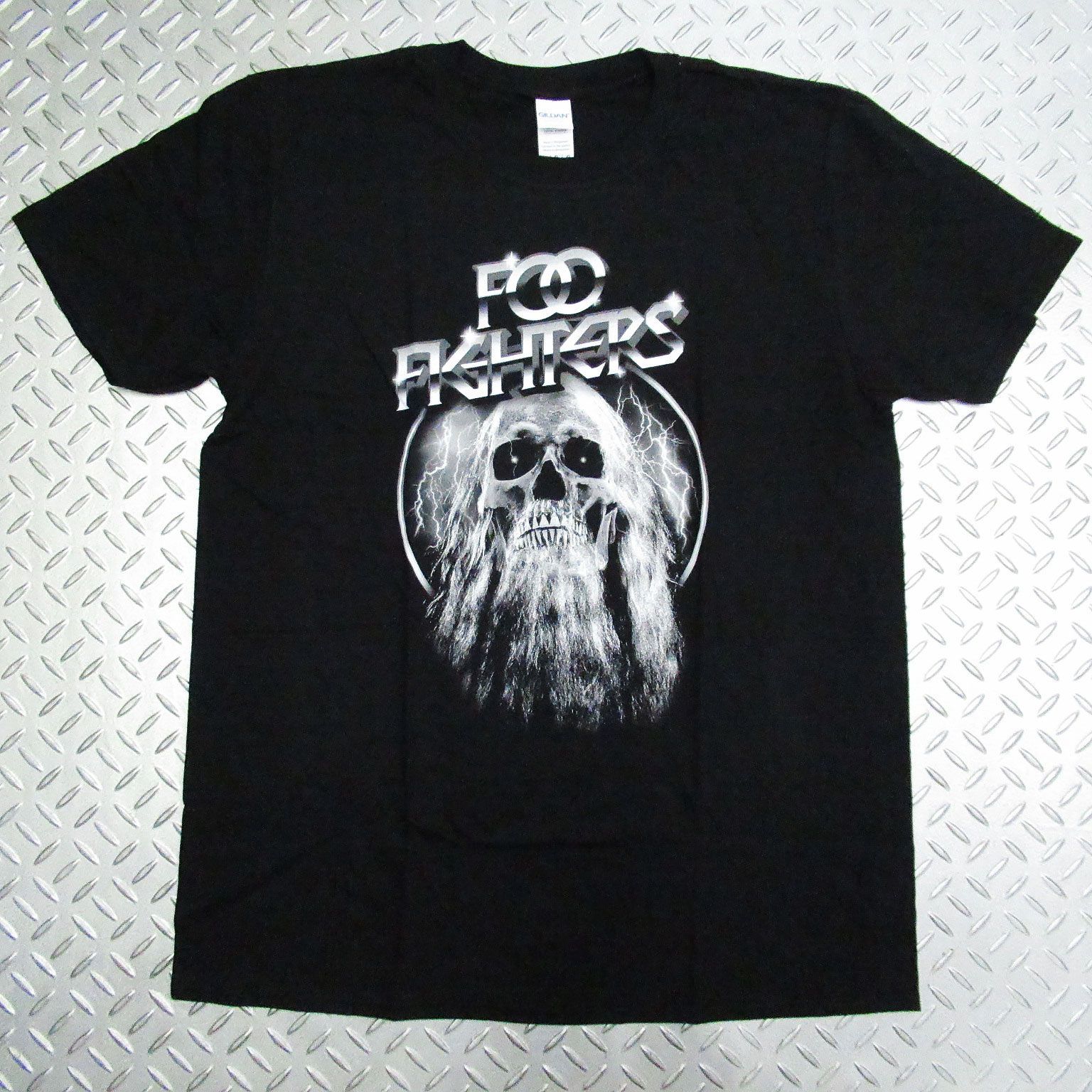 オフィシャル バンドTシャツ フーファイターズ FOO FIGHTERS BEARDED SKULL ブラック 黒 - メルカリ