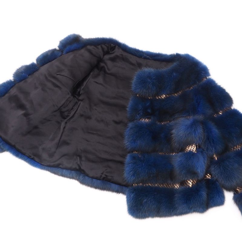 極美品✨ロシアンセーブル SOBOL ソボル 毛皮 ファーコート 刺繍 デミバフ