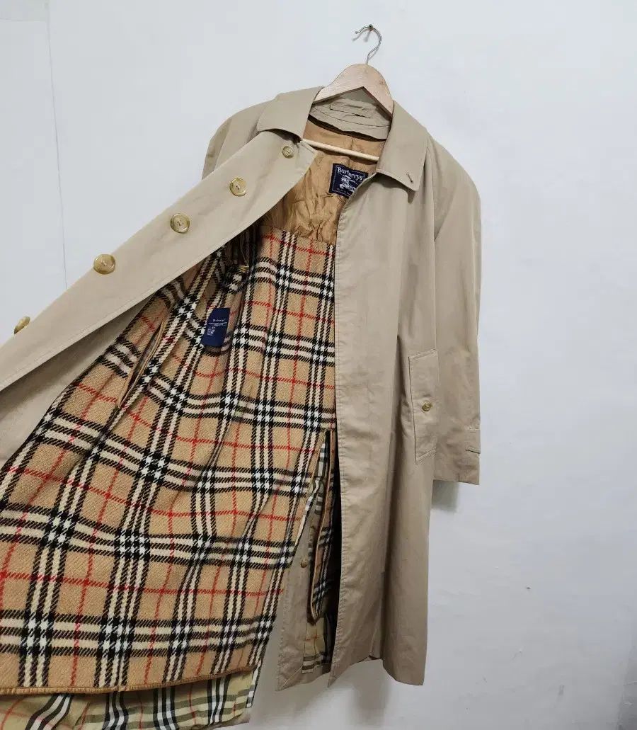 美品　Burberry トレンチコート　メンズ 極美品級 Burberry トレンチコート ベージュ L ヴィンテージ