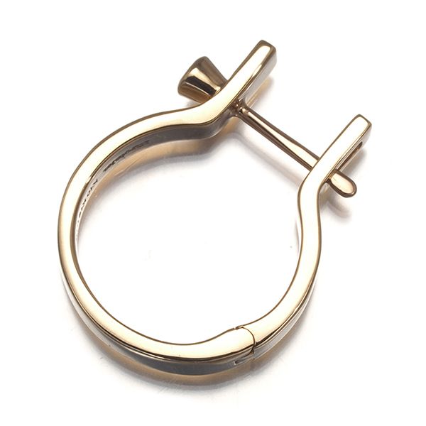 ヒロタカ ピアス ダイヤ ダイヤモンド 0.03ct インダストリア フープ  