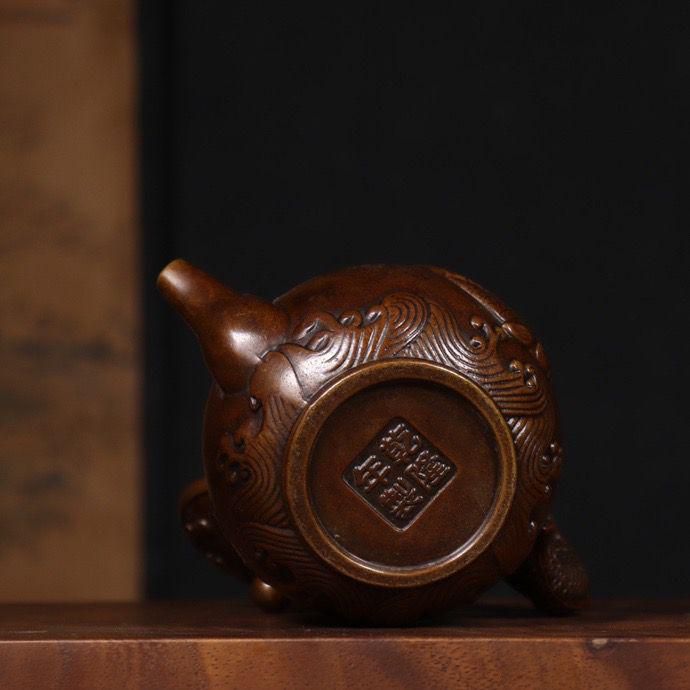 銅細工 酒壺 茶壺 装飾品 工芸品 美術品 置物 銅細工 酒壺 茶壺 装飾品 工芸品 美術品 置物 - メルカリ
