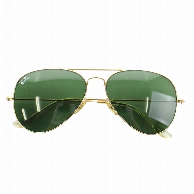 レイバン RAY BAN アビエーター AVIATOR LARGE METAL 眼鏡 サングラス メタルフレーム ティアドロップ レンズ ダブルブリッジ 58□14 ゴールド色 RB3025 |XZ GY18