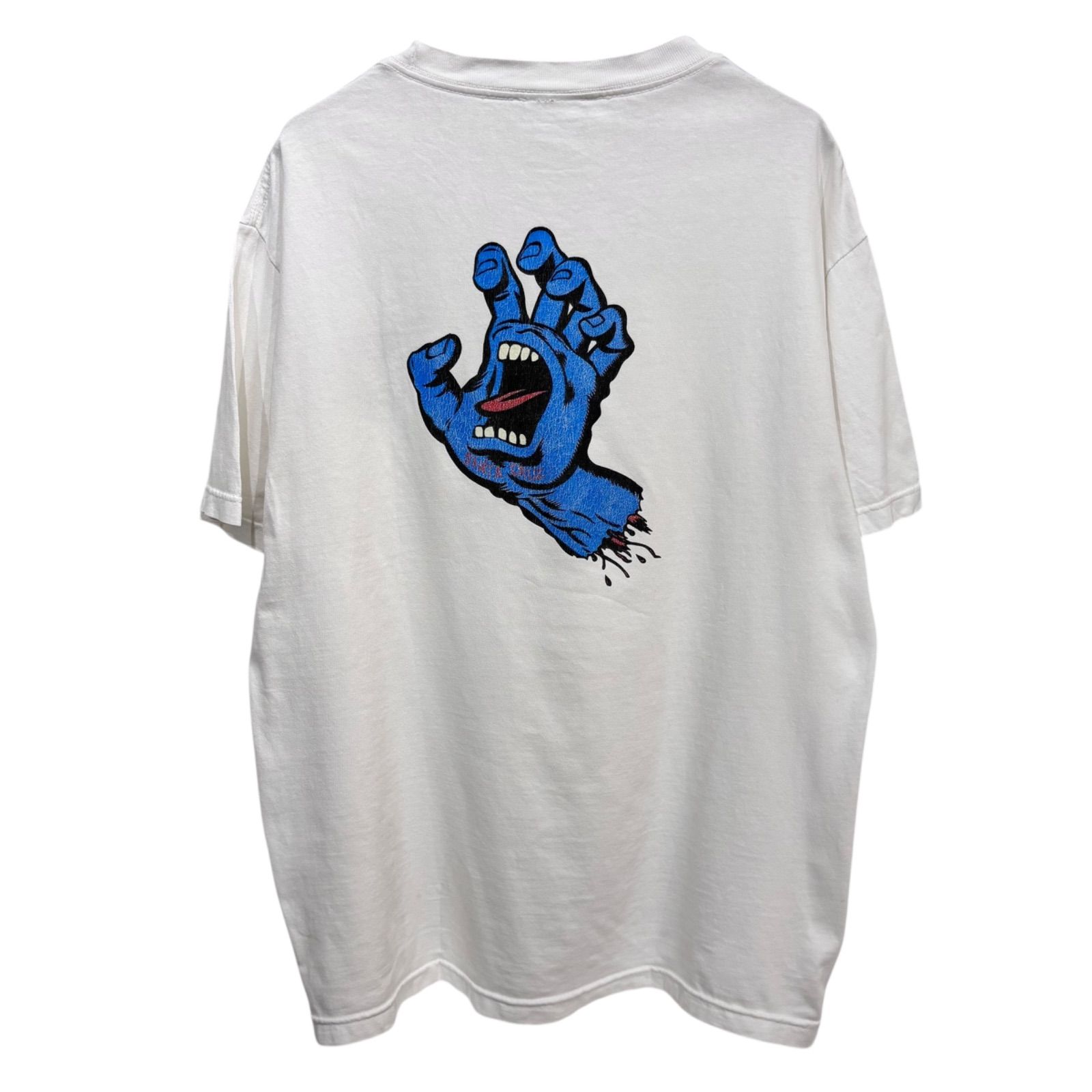 00s NHS SANTA CRUZ SCREAMING HAND SK-8 Print T-Shirt 2000
