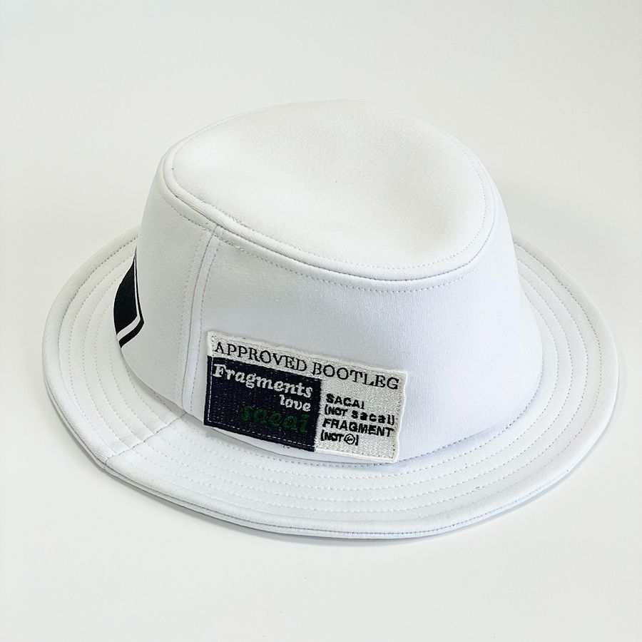 サカイ（sacai）×フラグメント（fragment design）ハット　白 868C0514-EF82-474F-8FDD-