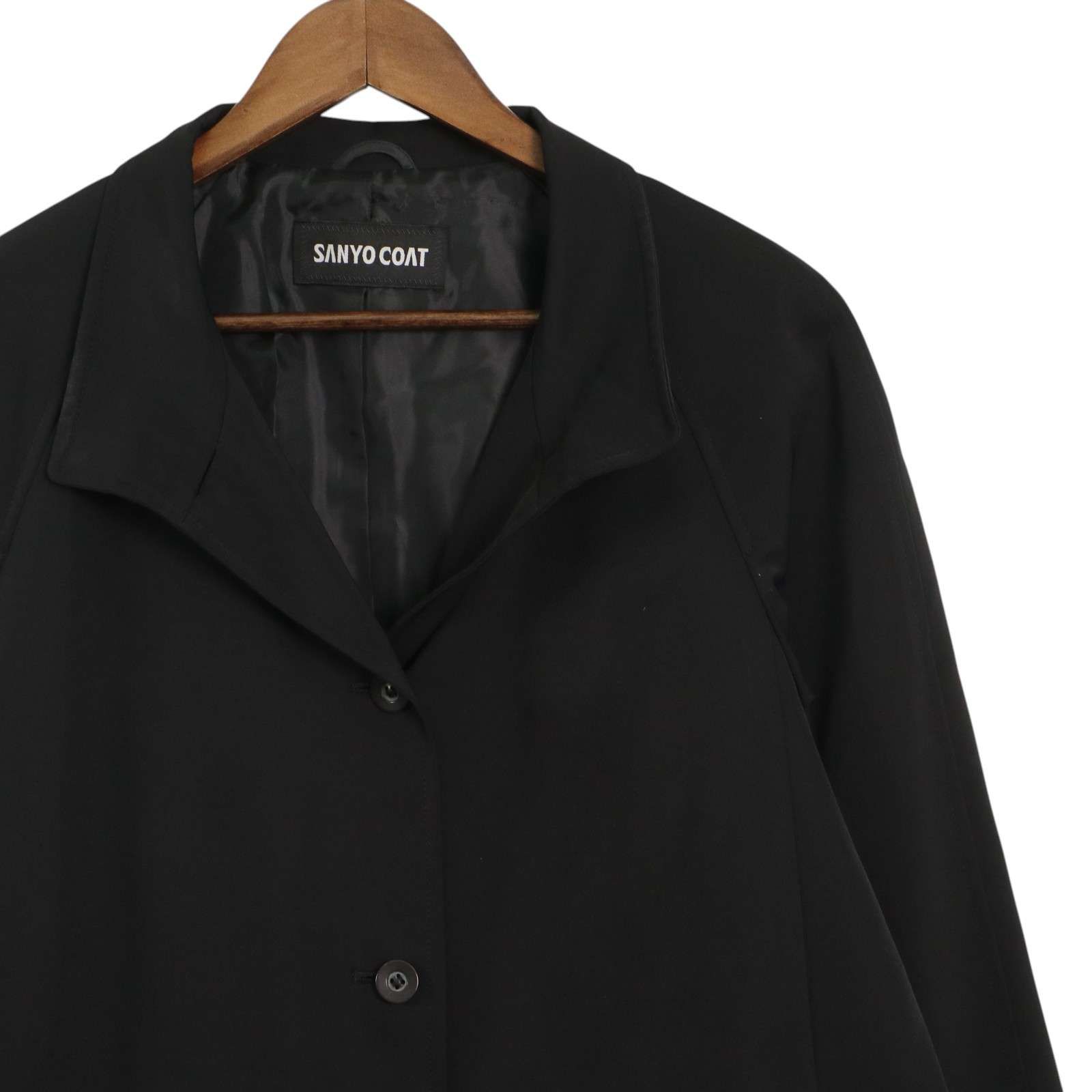 美品　高級アンゴラ　SANYO COAT　ロングコート　スタンドカラー 美品 高級アンゴラ SANYO COAT ロングコート スタンドカラー
