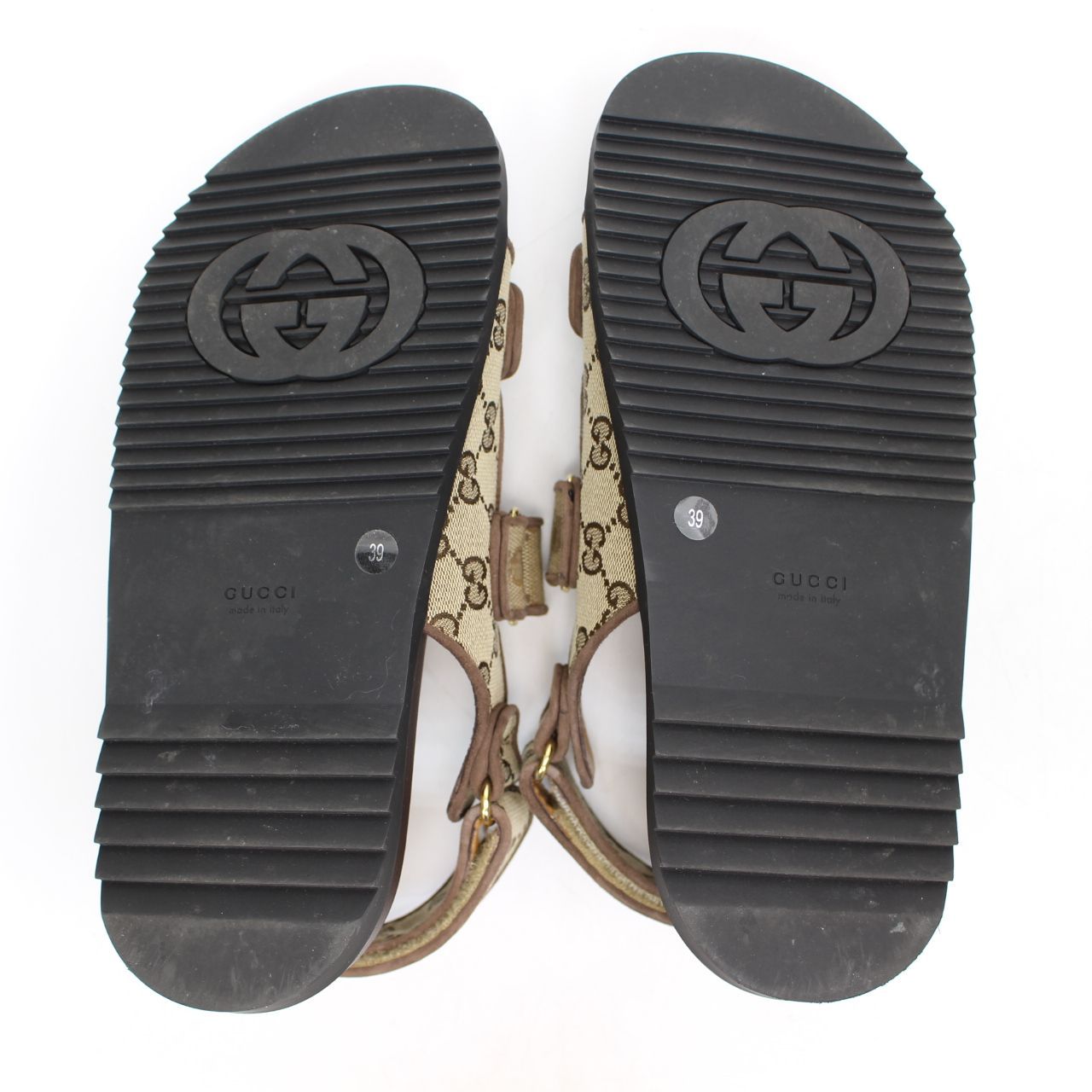 IS208)【美品】グッチ GUCCI サンダル 靴 シューズ キャンバス