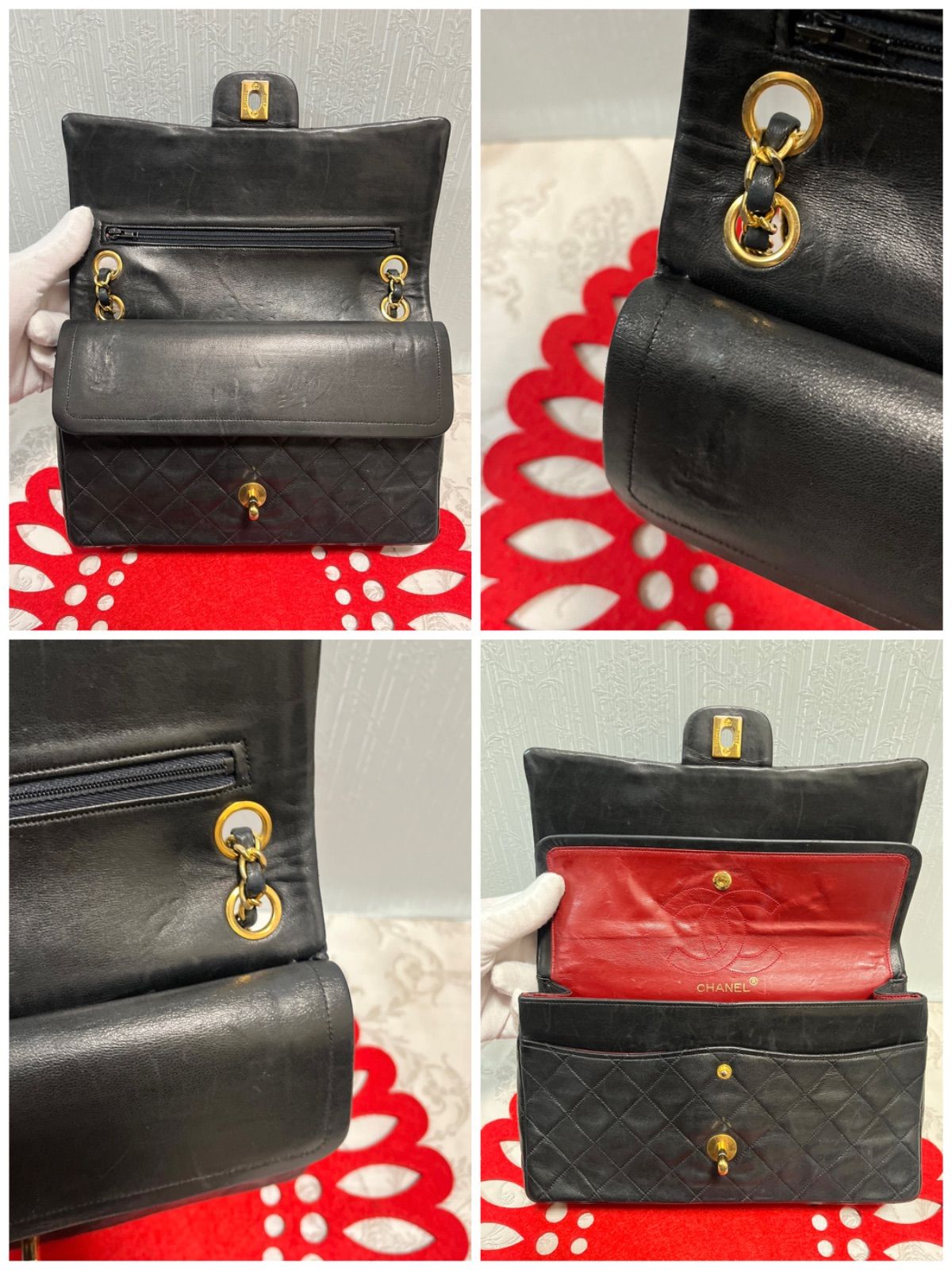 極上美品 シャネル CHANEL マトラッセ ダブルフラップ ダブル