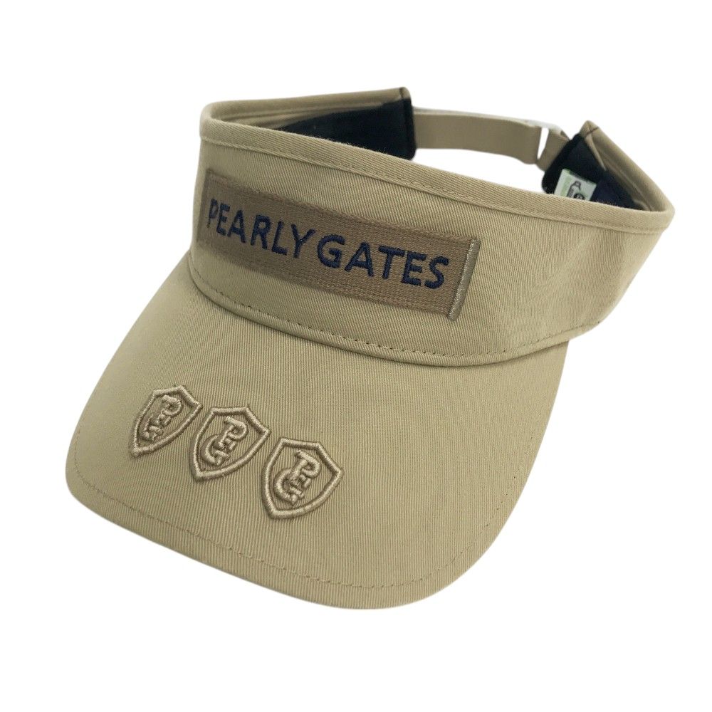 PEARLY GATES パーリーゲイツ サンバイザー ベージュ系 FR
