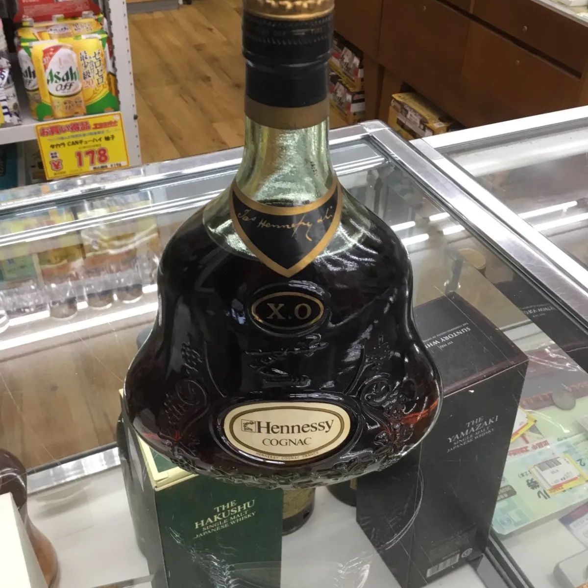 ★未開栓 HENNESSY X.O. ジャズ 金キャップ グリーンボトル ジャズ ヘネシー XO グリーンボトル 金キャップ 未開栓 エキスパート