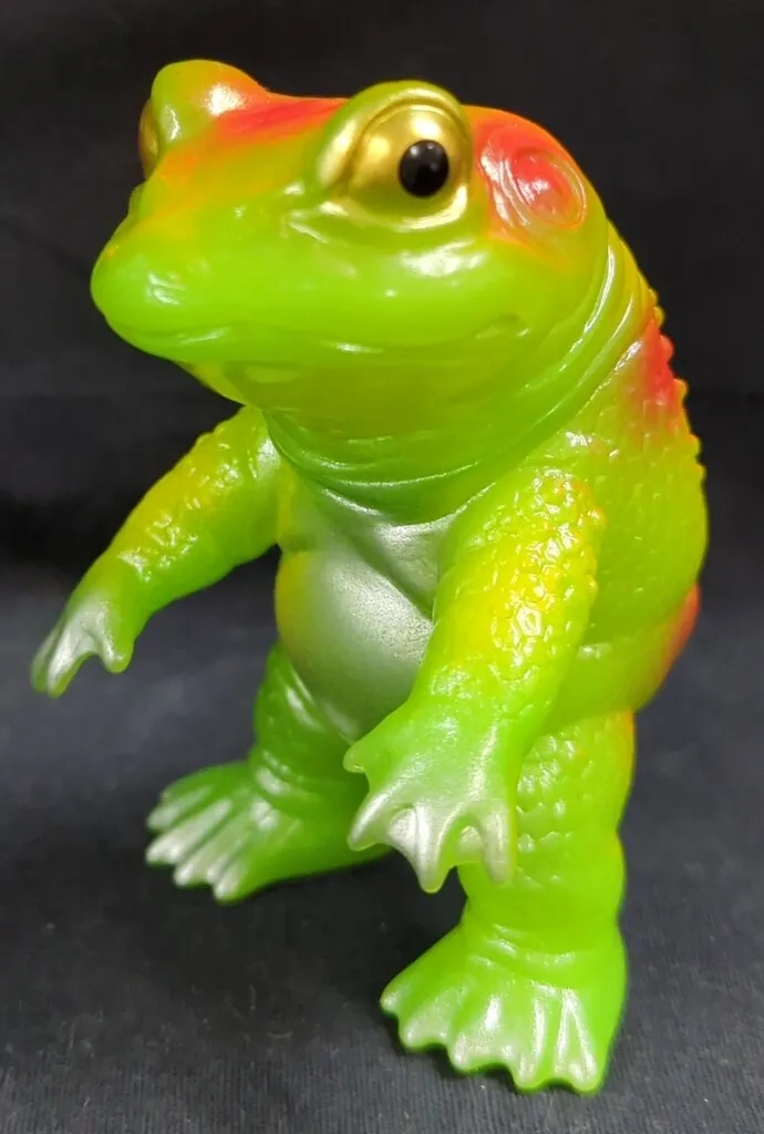 TAKEPICO 大江戸怪獣漫遊記 ケロンガ アマガエル (黄緑成型) ソフビ