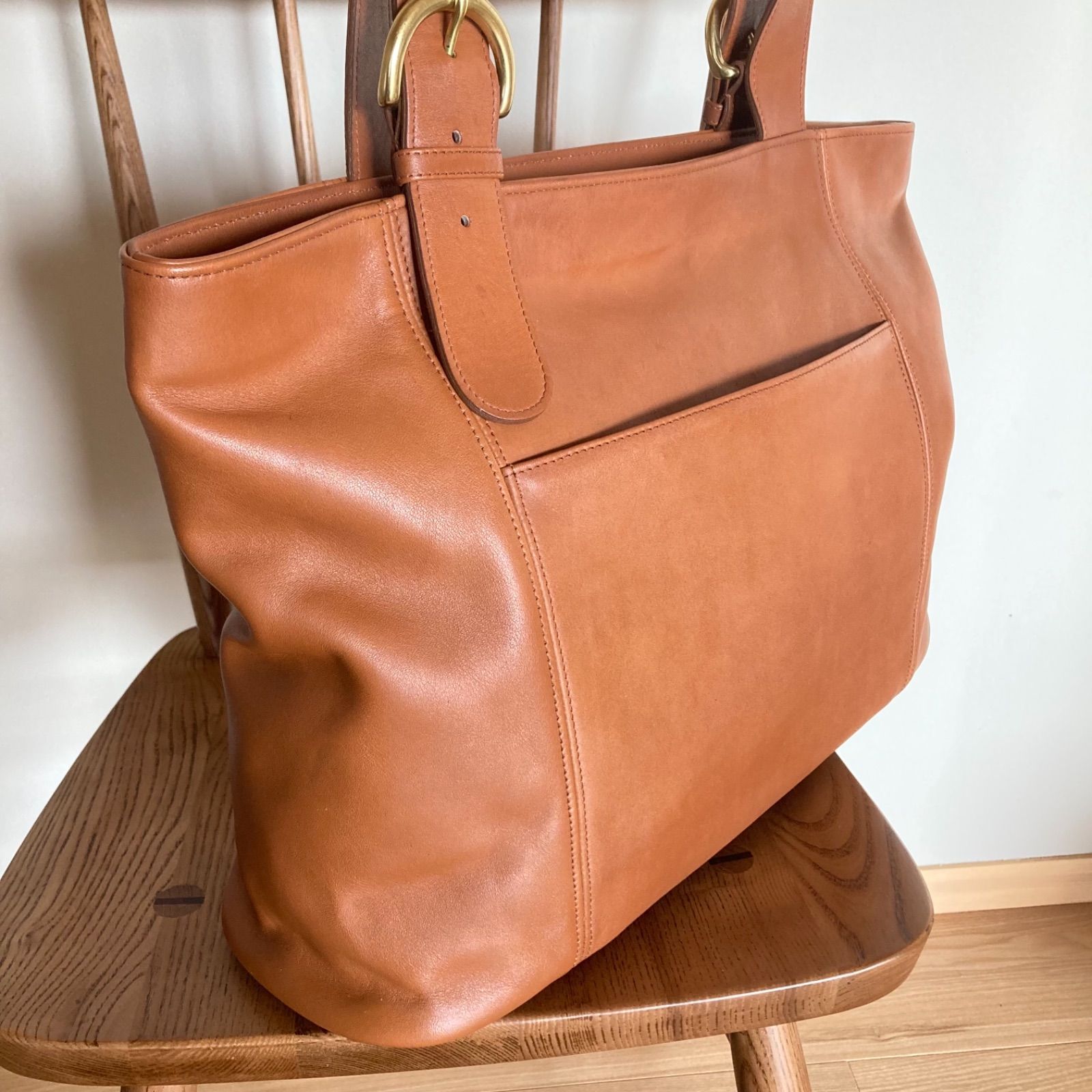 COACH コーチ トートバッグ キャメル レザー | Pay ID
