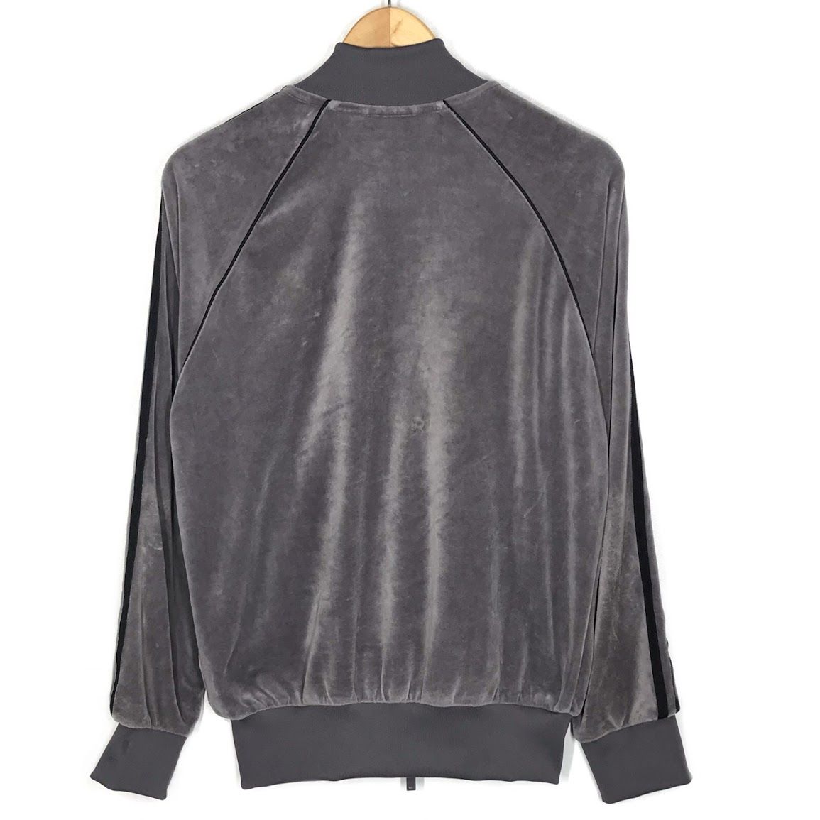 倉吉店 adidas Originals アディダスオリジナルス ジャージ U VELOUR SST TT ベロアトラックジャケット JX1562 グレー サイズ M 95