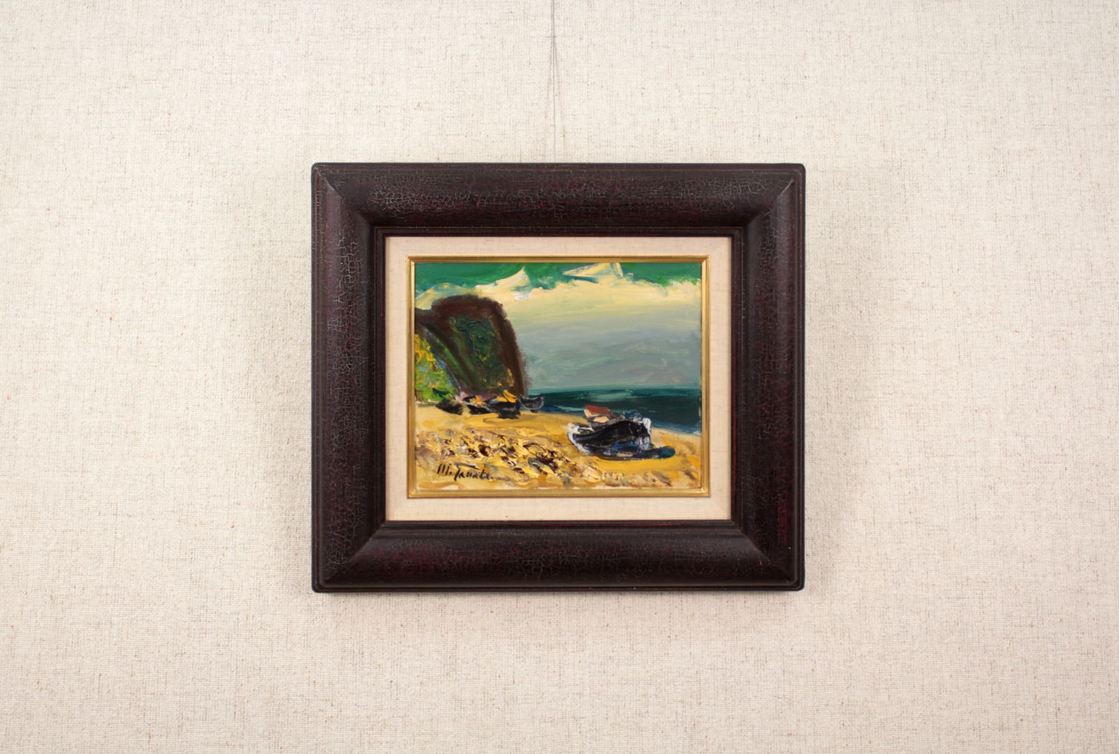 田辺三重松『海浜』油彩画【真作保証】 絵画 田辺三重松『海浜』油彩画【真作保証】 絵画 - メルカリ