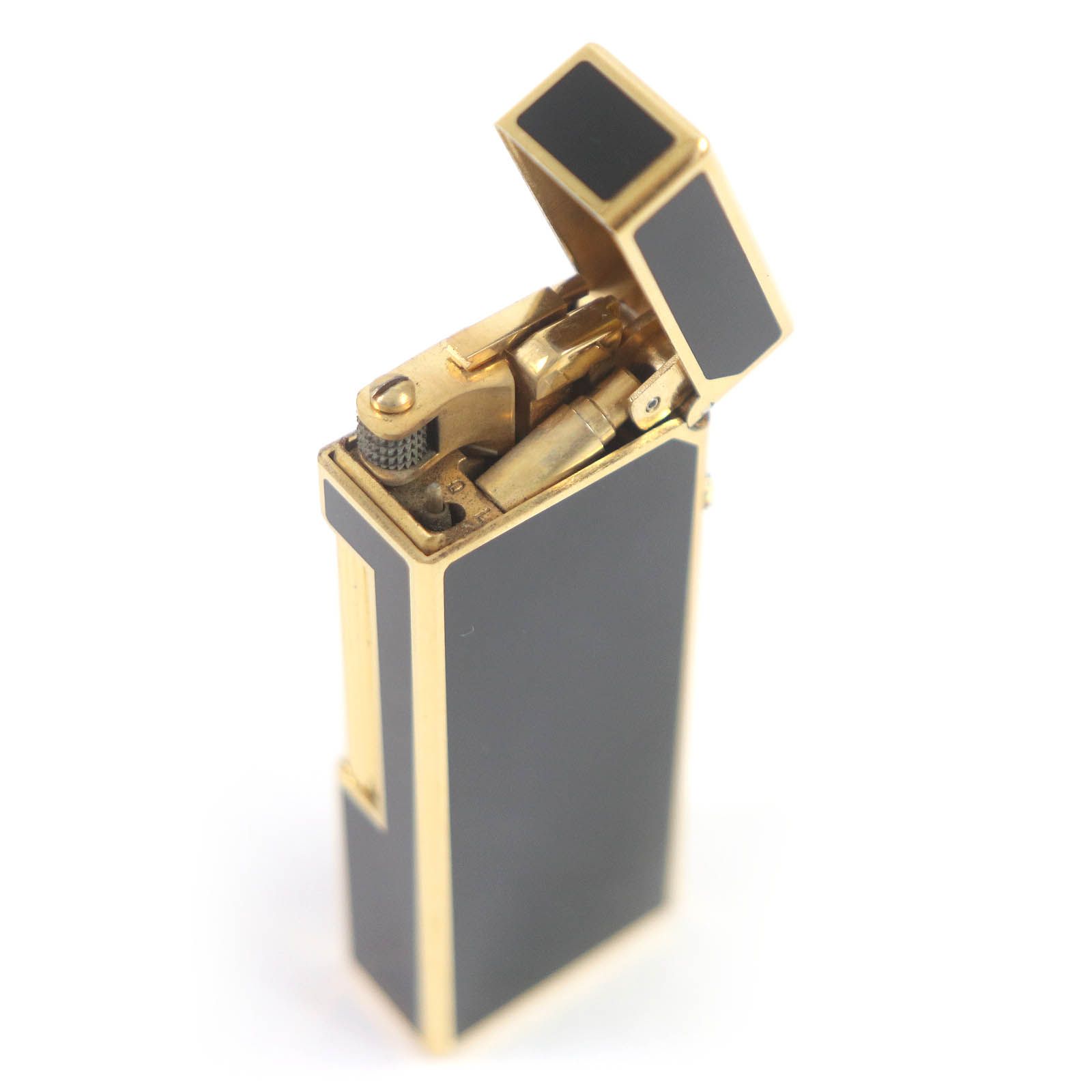 良品□Dunhill ダンヒル ラッカー ロゴ入り スクエア ローラー式 喫煙 