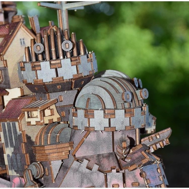 新品 パズル ハウルの動く城 ki-gu-mi 3D立体パズル 3D木製パズル