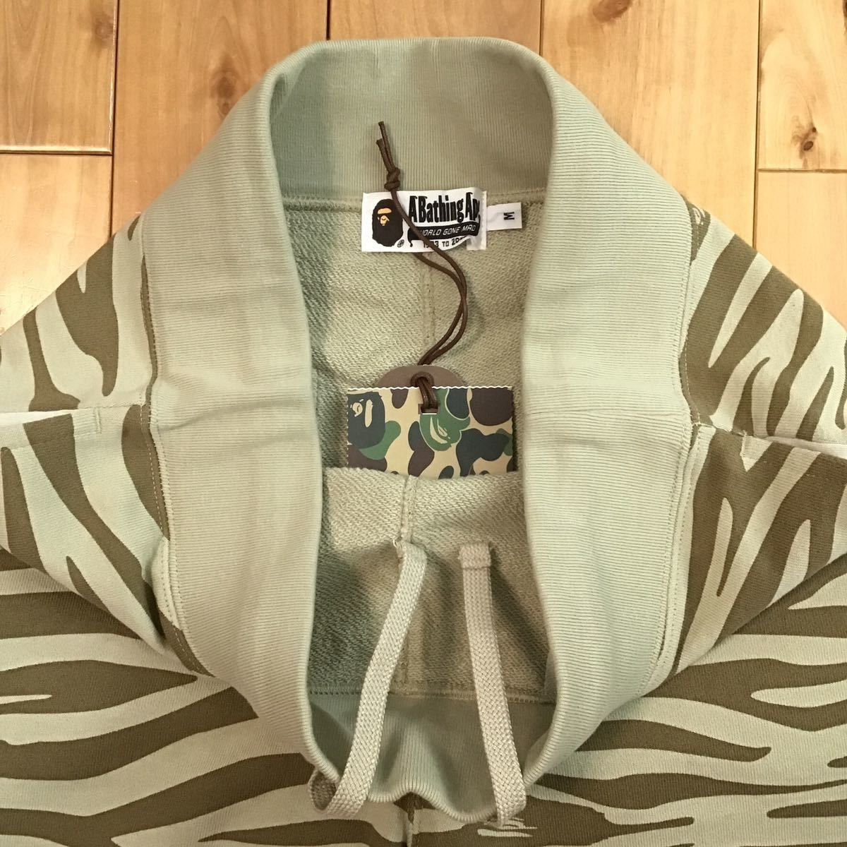 ☆新品☆ BAPE zebra camo スウェット ハーフパンツ Mサイズ a bathing