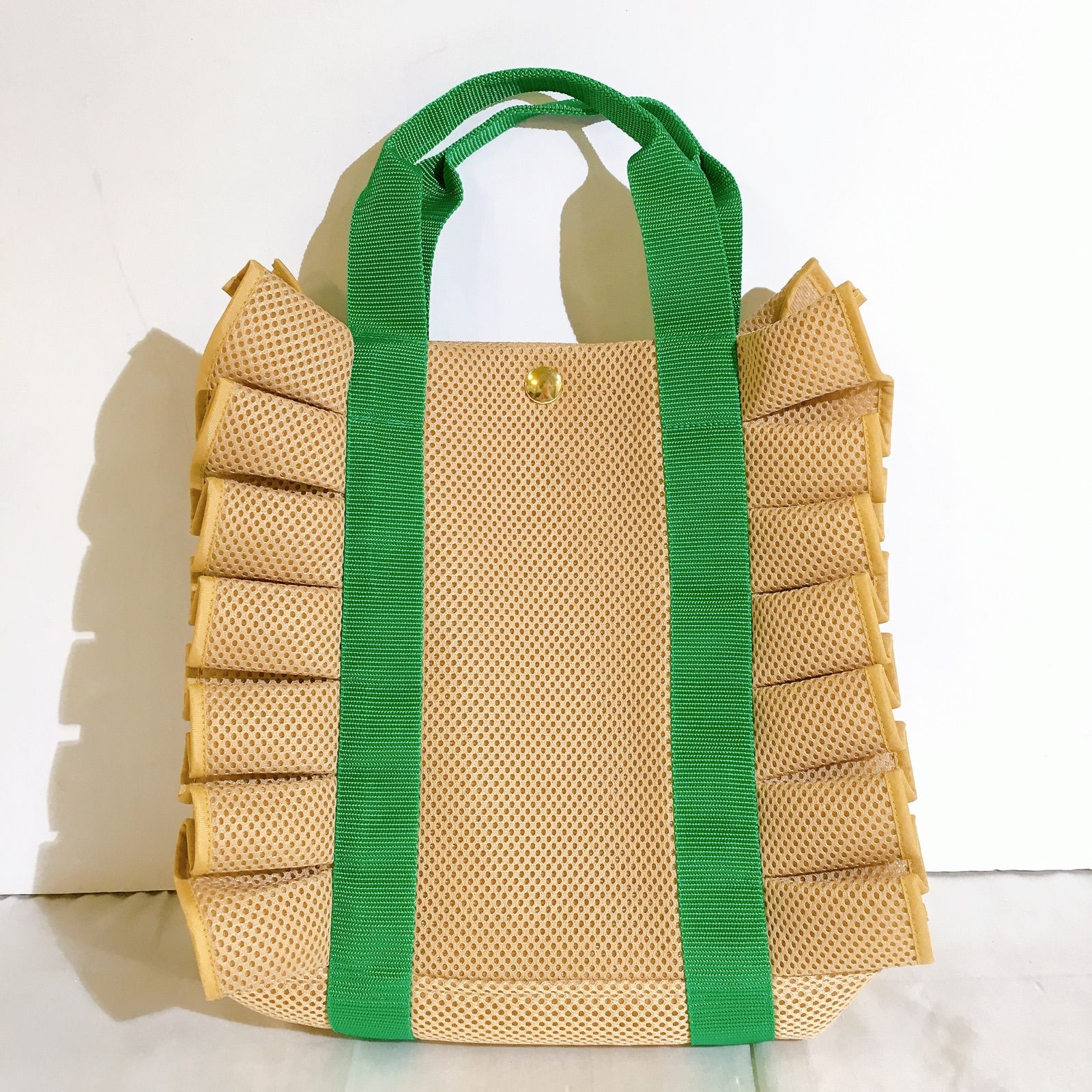 美品】SURFINIA サフィニア トートバッグ ベージュ フリル