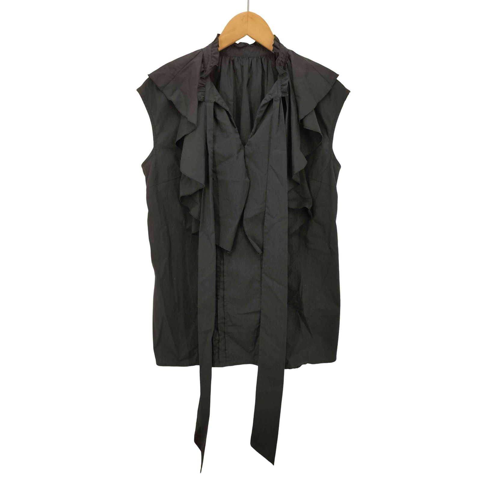 ジャスグリッティー JUSGLITTY 22AW ノースリーブ フリルシャツ