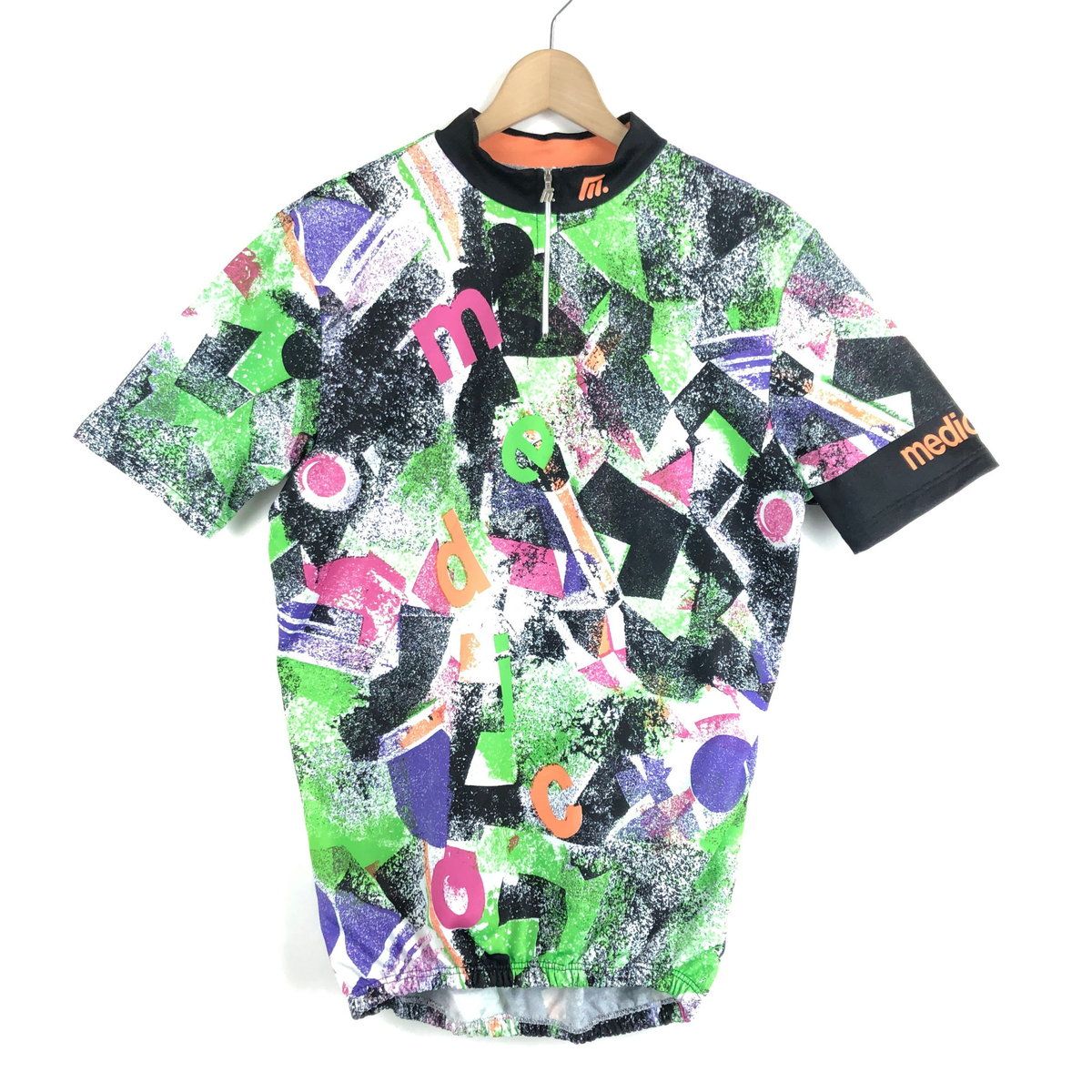 【古着】 medico サイクリング ジャージ ヴィンテージ 半袖 マルチカラー メンズL 【中古】 n037412