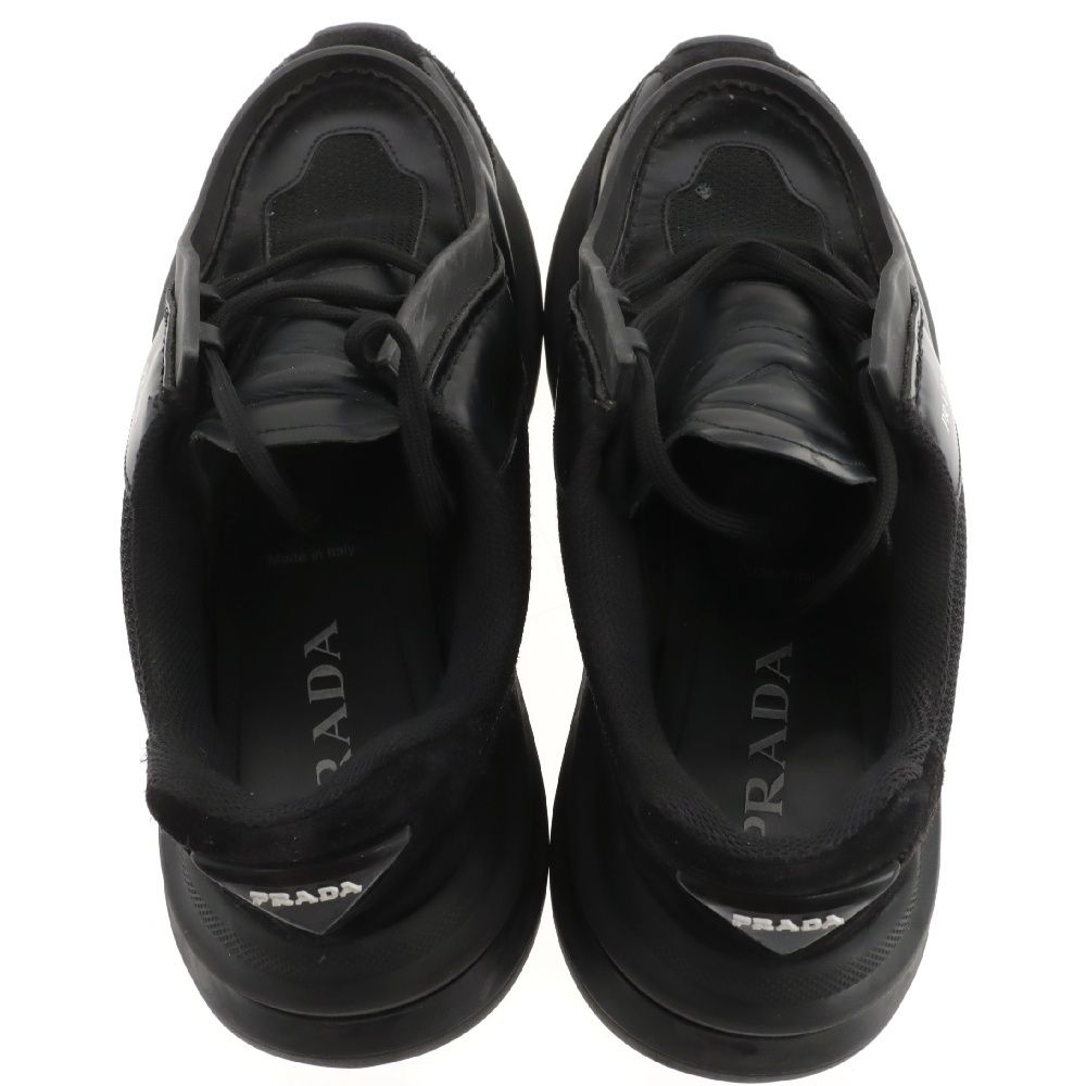 PRADA (プラダ) 23AW システムスニーカー ブラック 2EG424 - メルカリ