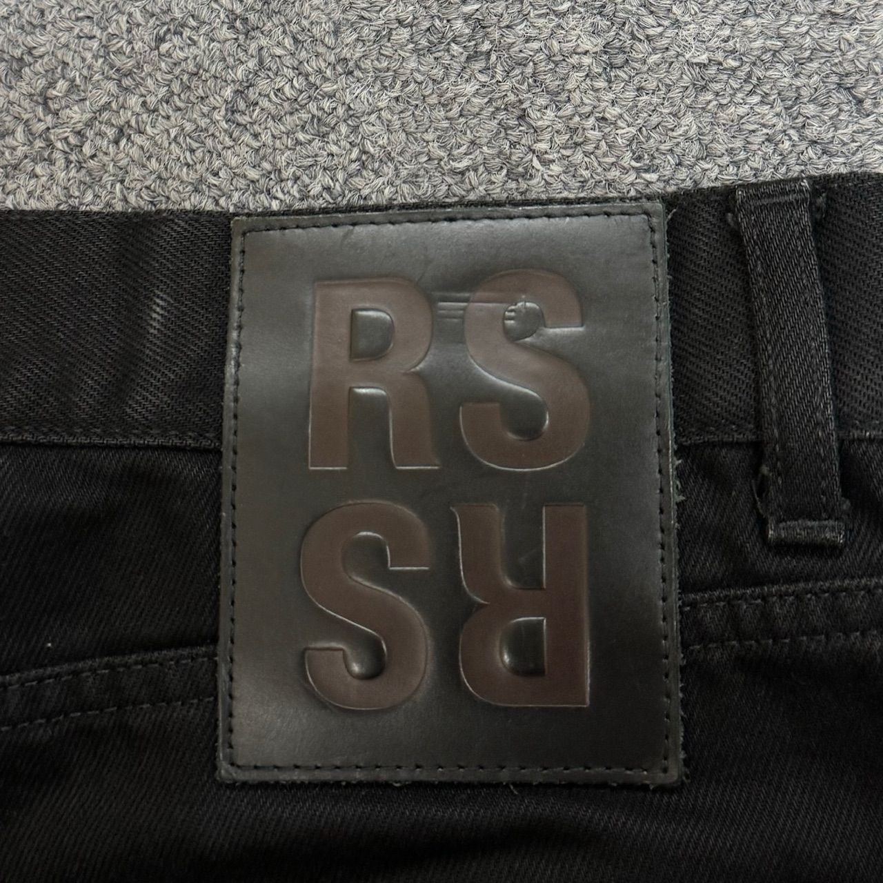 RAF SIMONS 20SS SLIM FIIT DESTROYED DENIM PANTS スリム