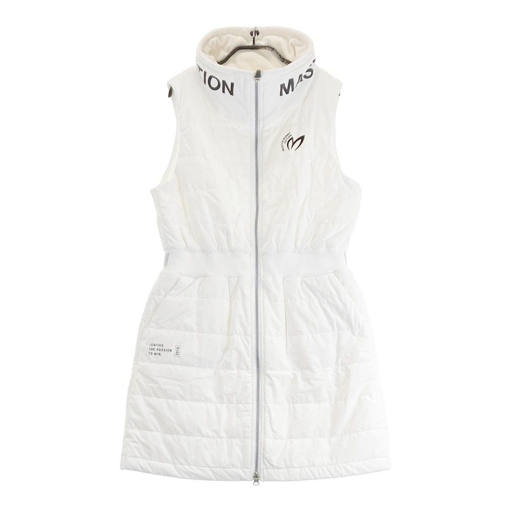 マスターバニーエディションゴルフ ウェア レディース ノースリーブ ワンピース マスターバニー MB ロゴプリント中綿ノースリーブワンピース