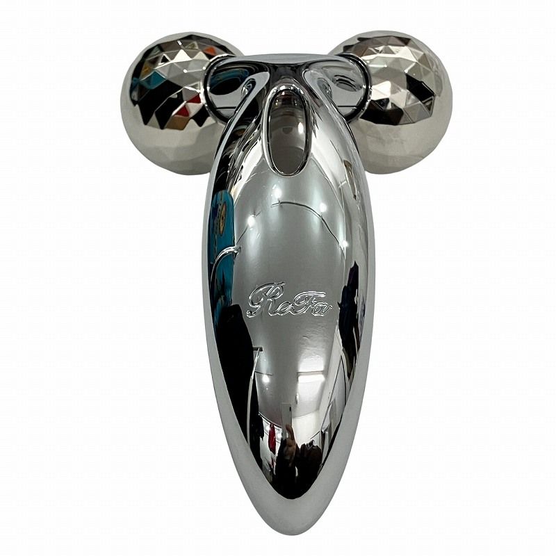 フェイスローラー YA-MAN シルバー ヤーマン シルバー 美顔ローラー 3ボタン付き WAVY mini for Salon｜YA