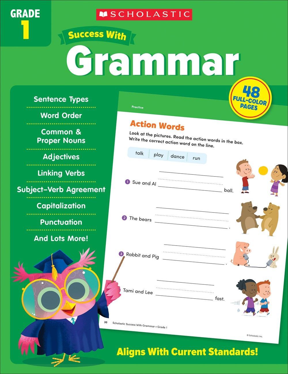 Scholastic Success with Grammar Grade 1 Workbook