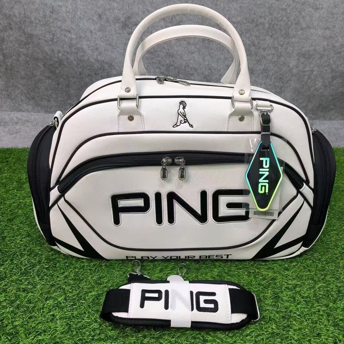 PING ゴルフ　ゴルフバッグ　ボストンバッグ Amazon.co.jp: ツアーライト ボストンバッグ GB-P2202 ブラック