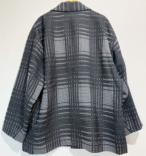 ジャケット・アウター cootie Wool Short Chester Coat 23aw COOTIE PRODUCTIONS/Jacquard Check Wool Short Chester Coat