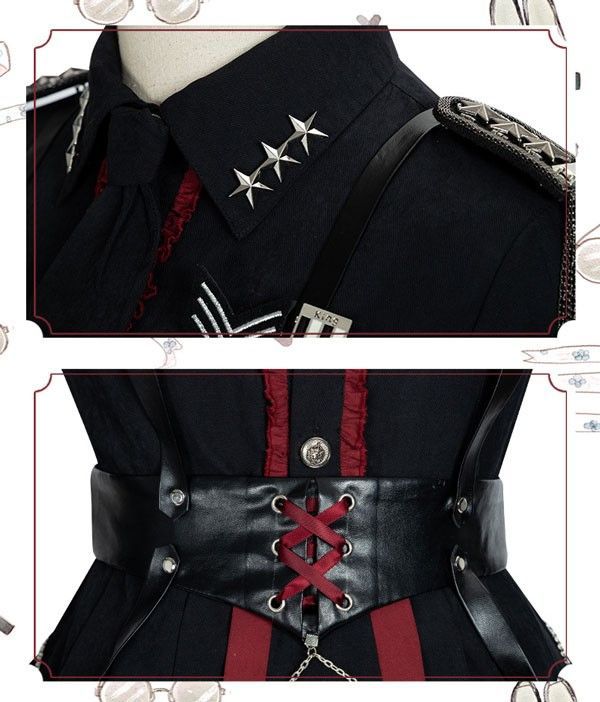 【超特価】 ロリータ ワンピース 軍服 Lolita系 コスプレ パーティー ゴスロリ セーラー服 ロリ 制服 学生服 萌え萌え 少女ウェア レディース 二次元ドレス 学園祭 文化祭 イベント