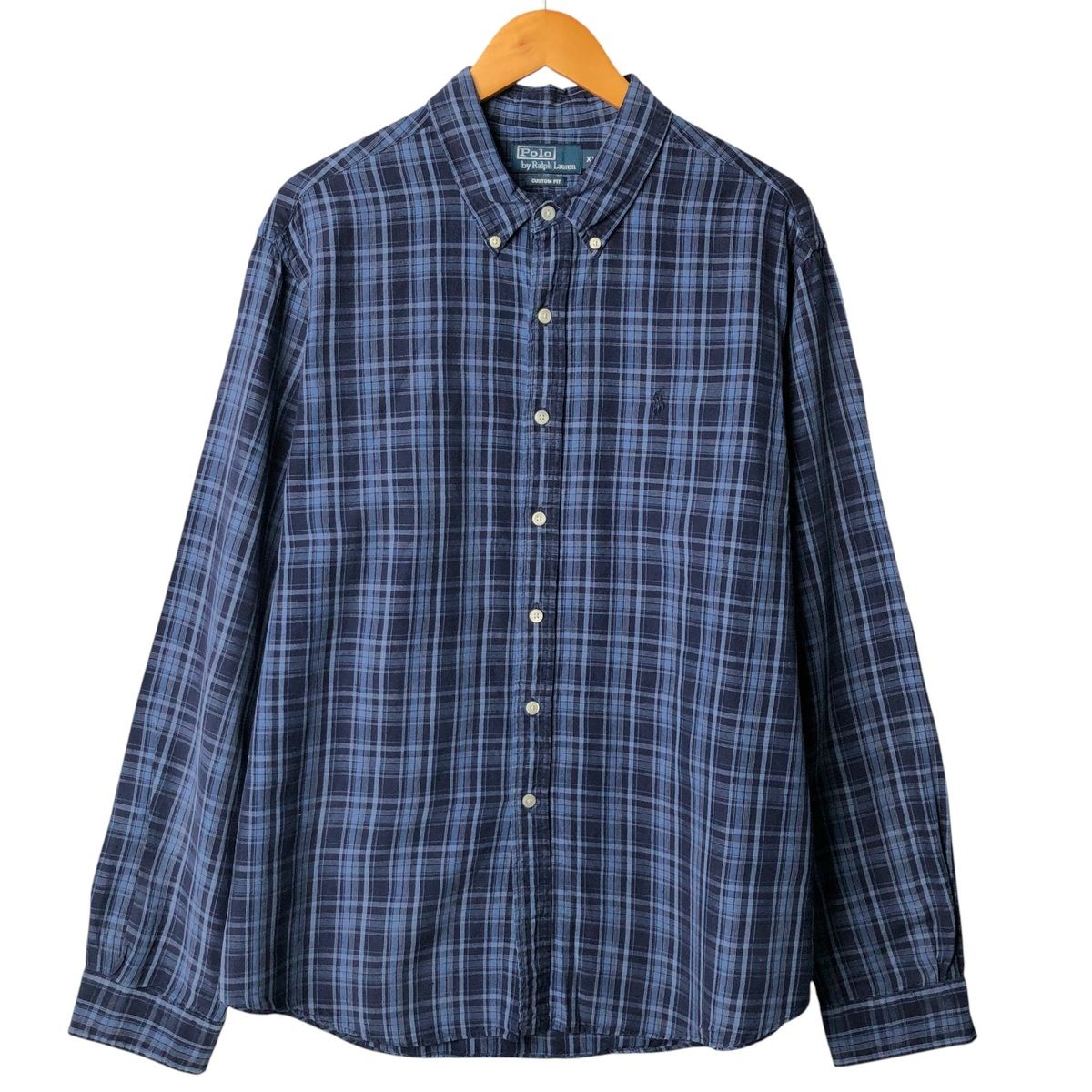 polo ralph lauren シルクリネンチェックシャツ Ralph Lauren リネン×シルク チェック柄シャツ エポレット付き