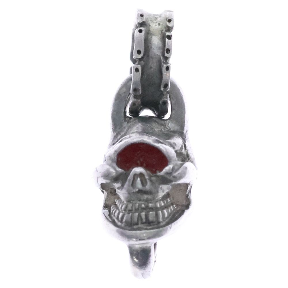 STOP LIGHT ストップライト Single Skull Top シングルスカルトップ ネックレストップ シルバー