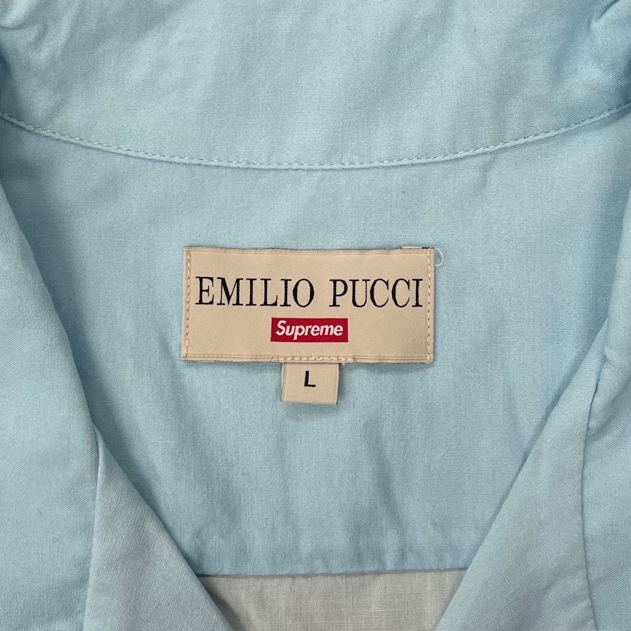 国内正規 SUPREME 21SS Emilio Pucci S/S Shirt エミリオプッチ オープンカラー シャツ シュプリーム エミリオプッチ  L