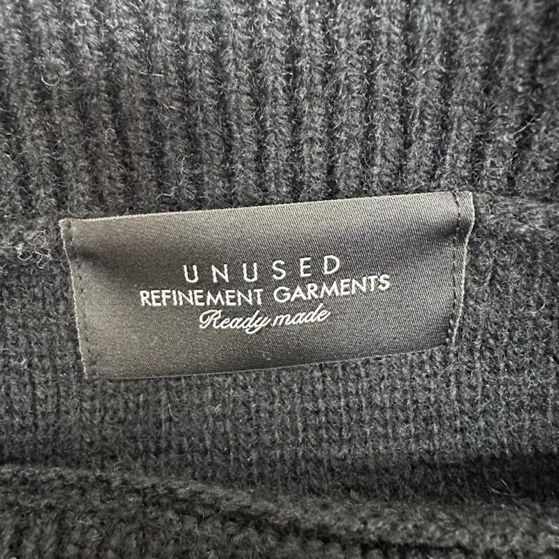 UNUSED US2254 DAMAGE 5G WOOL KNIT ダメージ ボートネック