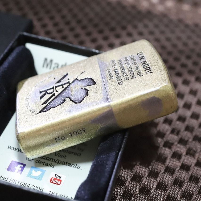 エヴァンゲリオン NERV マーク ZIPPO USED加工 ジッポー ネルフ 人気