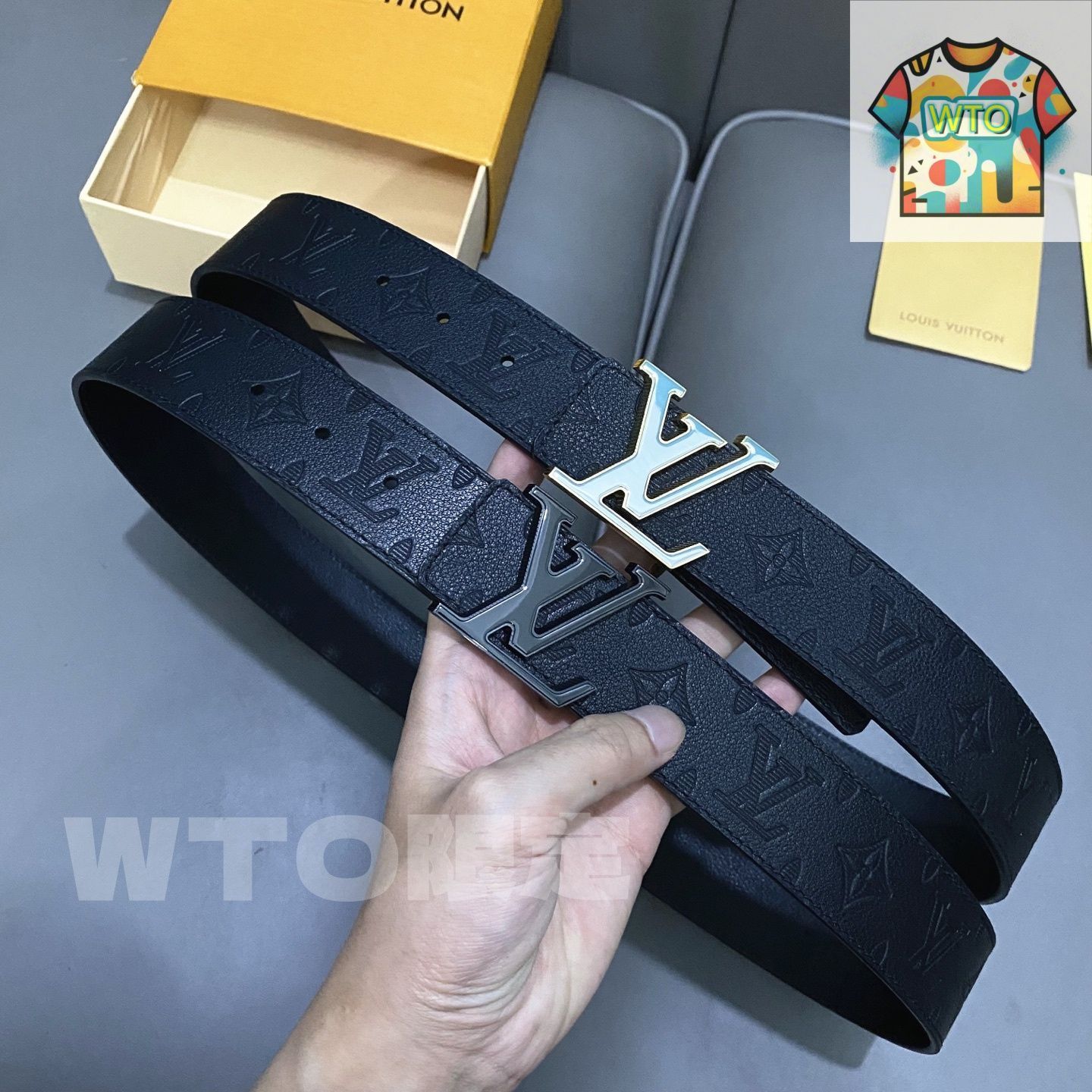 LOUIS VUITTON/LV ファッションベルト02-1 - メルカリ