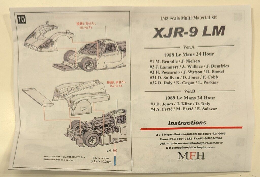 Kit XJR-9
