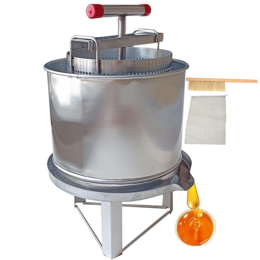 蜂蜜 分離器 絞り器 圧搾機 蜂蜜絞り機 はちみつ絞り器 ハチミツしぼりき 手動 野菜脱水機 蜂蜜圧縮機 ステンレス 養蜂器具 圧縮製蝋器 は