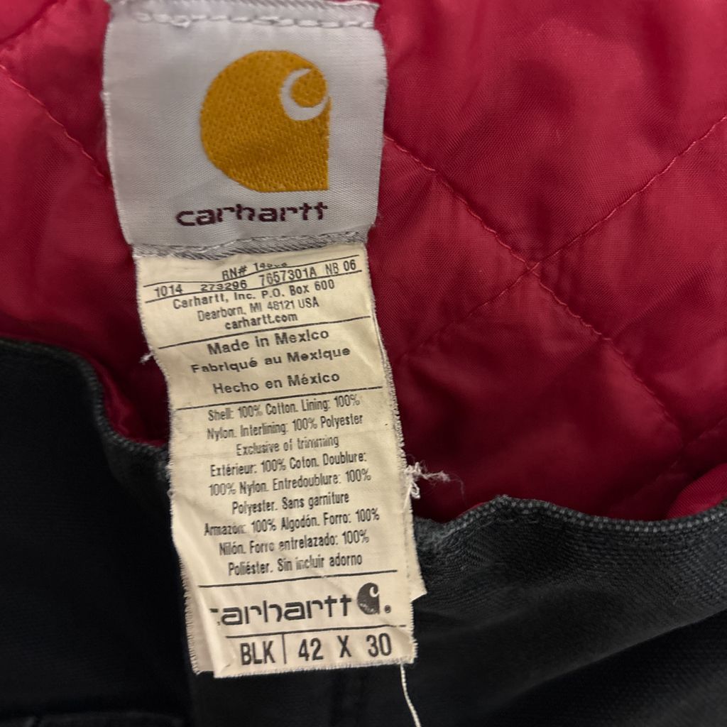 Carhartt 中綿入りダブルニーダックオーバーオール