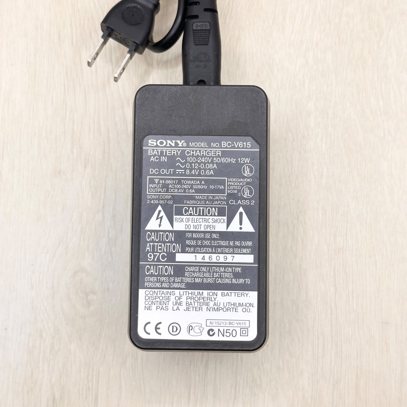 SONY BC-V615 ソニー ビデオカメラ 純正 充電器 チャージャー
