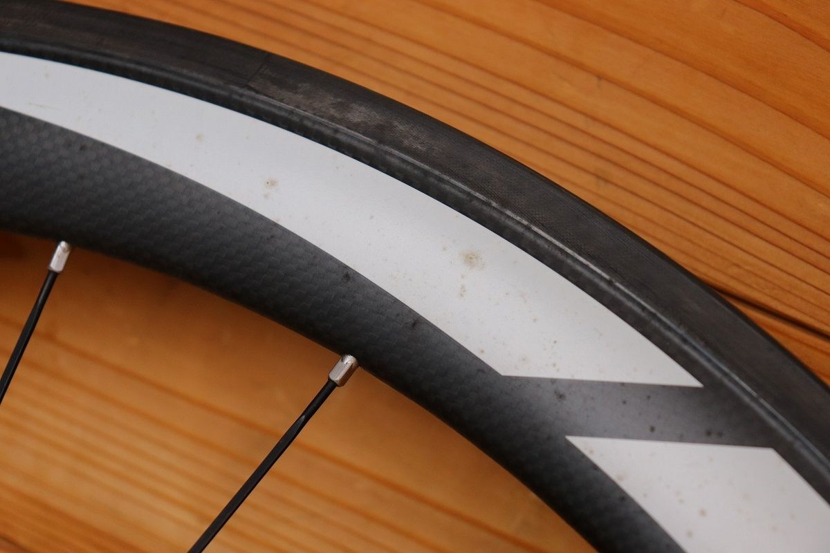 訳あり】 ノーブランド カーボン クリンチャー ホイールセット シマノ