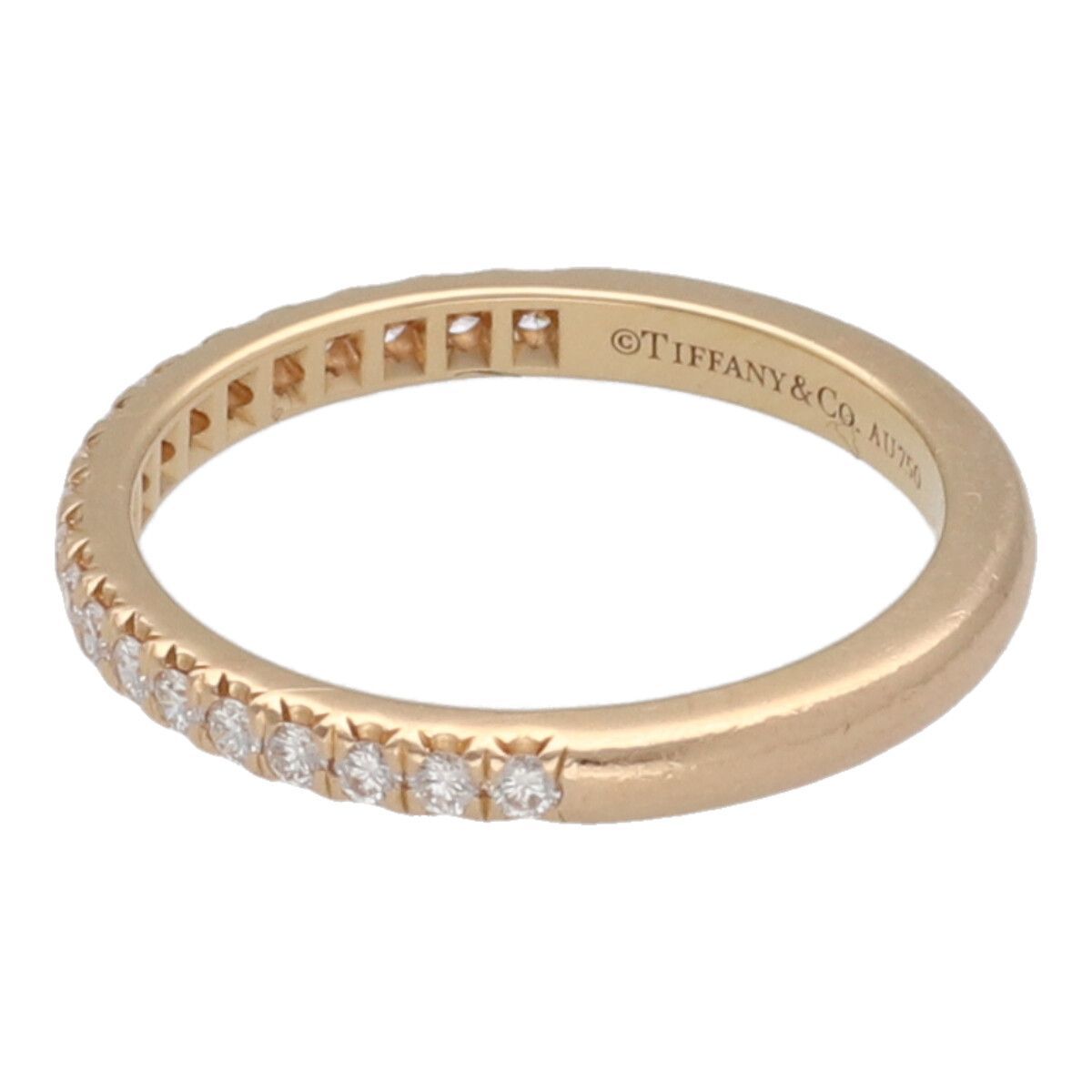 中古】 Tiffany ＆ Co. ティファニー ソレスト ハーフエタニティリング
