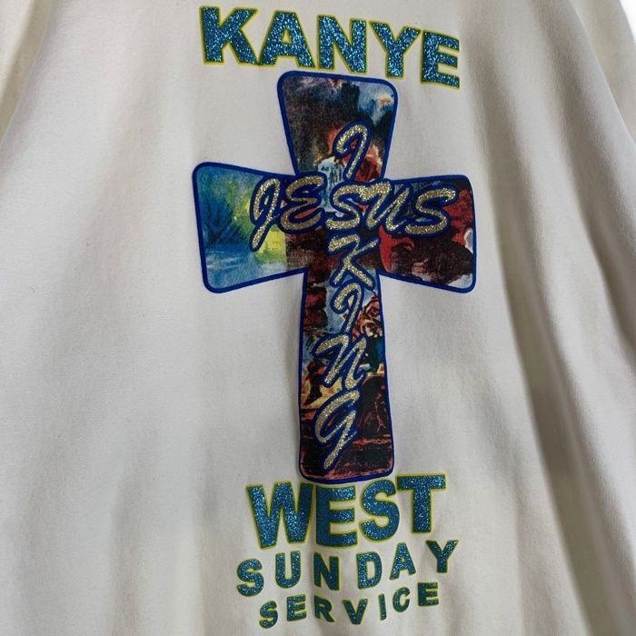 KANYE WEST カニエウエスト YEEZY AWGE プリント スウェットトレーナー