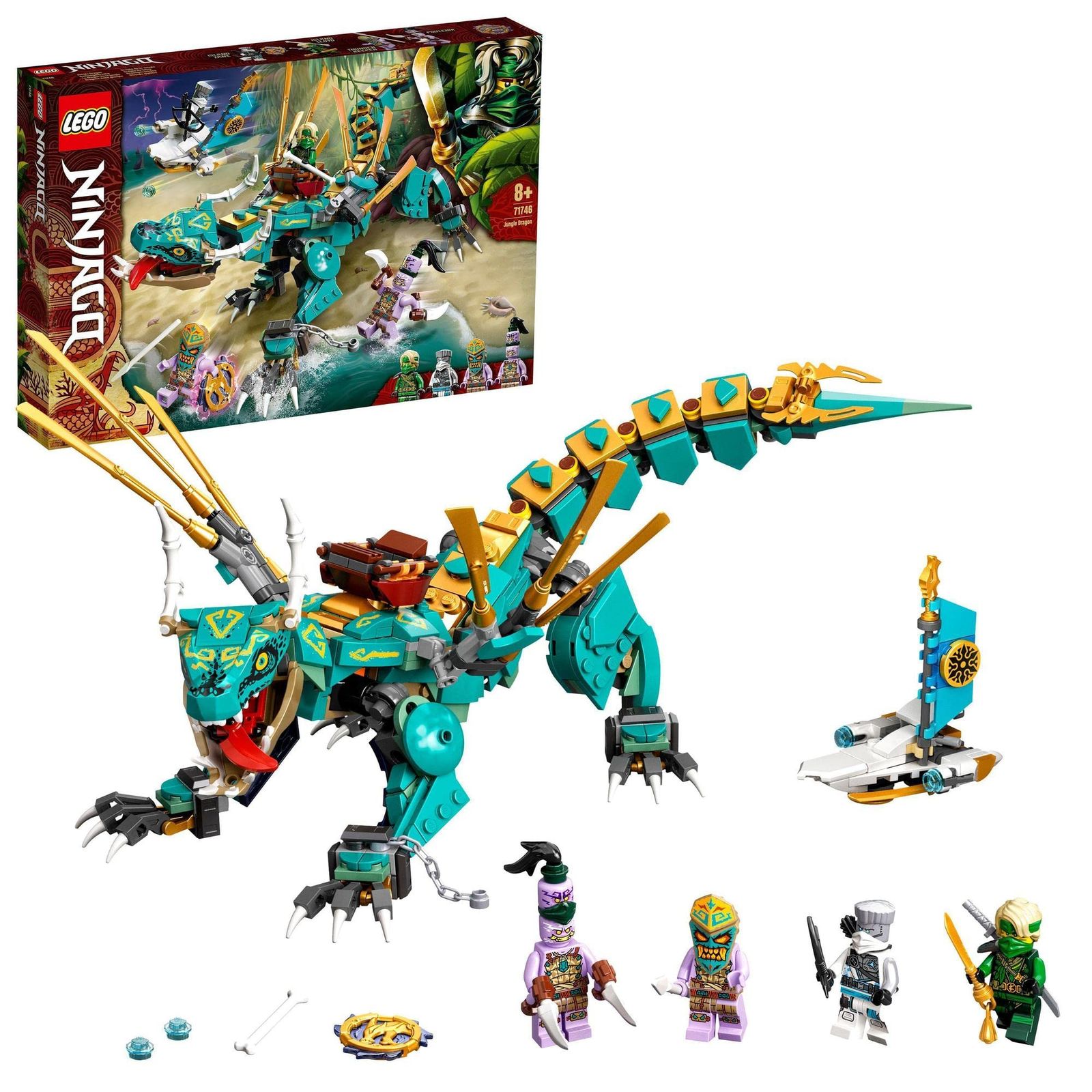 新着商品 レゴ LEGO ニンジャゴー ジャングル ドラゴン 71746 おもちゃ ブロック プレゼント 忍者 にんじゃ ドラゴン 男の子 8歳以上
