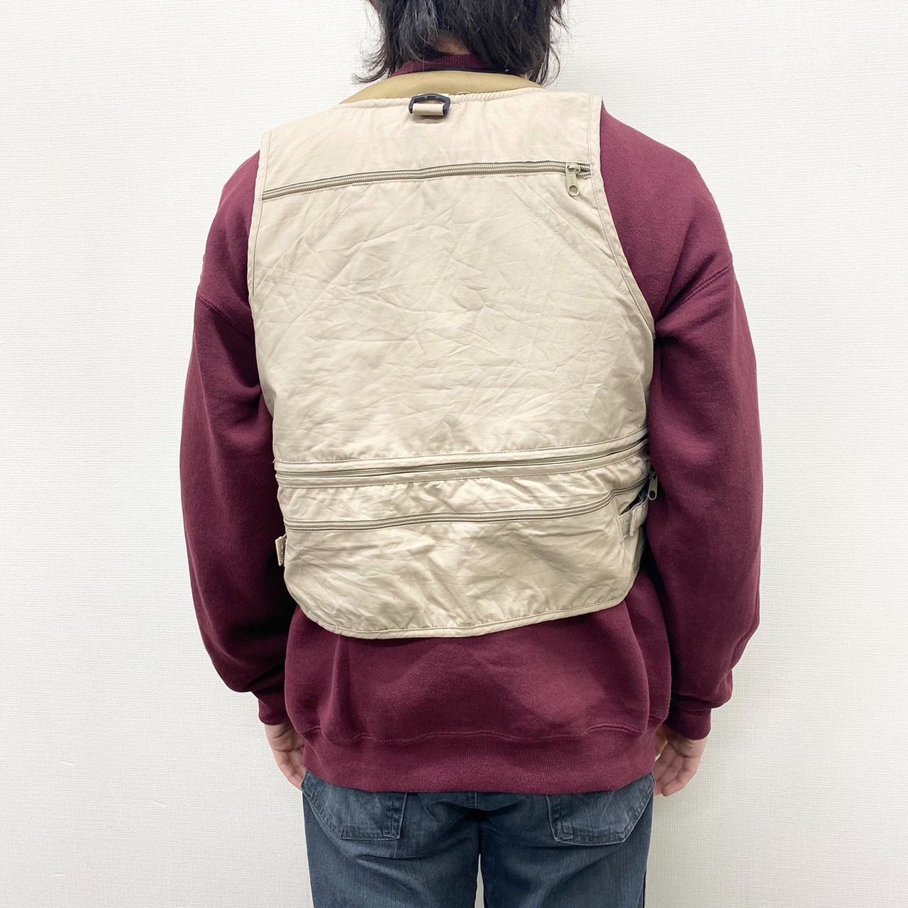 古着　フィッシングベスト　多ポケット　紺色 楽天市場】Sー7XL フィッシングベスト メッシュ メンズ ベスト