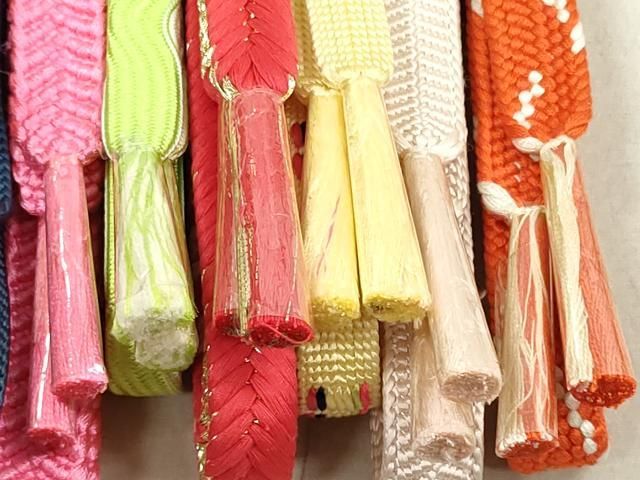 平和屋着物○和装小物 帯締め10本 観世組 手組紐 くみひも 金銀糸 逸品  