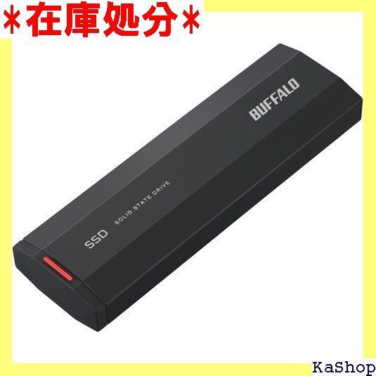 バッファロー SSD 外付け 500GB 小型 コンパクト ポータブル USB3.2Gen2 2000MB/s ブラック SSD-PHE500U3-BA 840