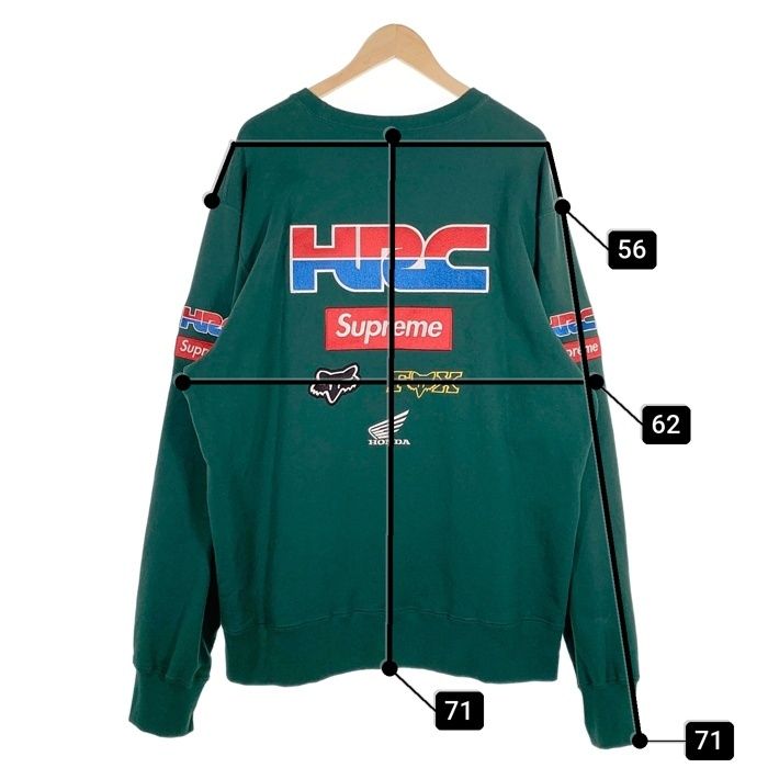 Supremeシュプリーム HRC FOXレーシング クルーネックトレーナー Supremeシュプリーム HRC FOXレーシング クルーネックトレーナー