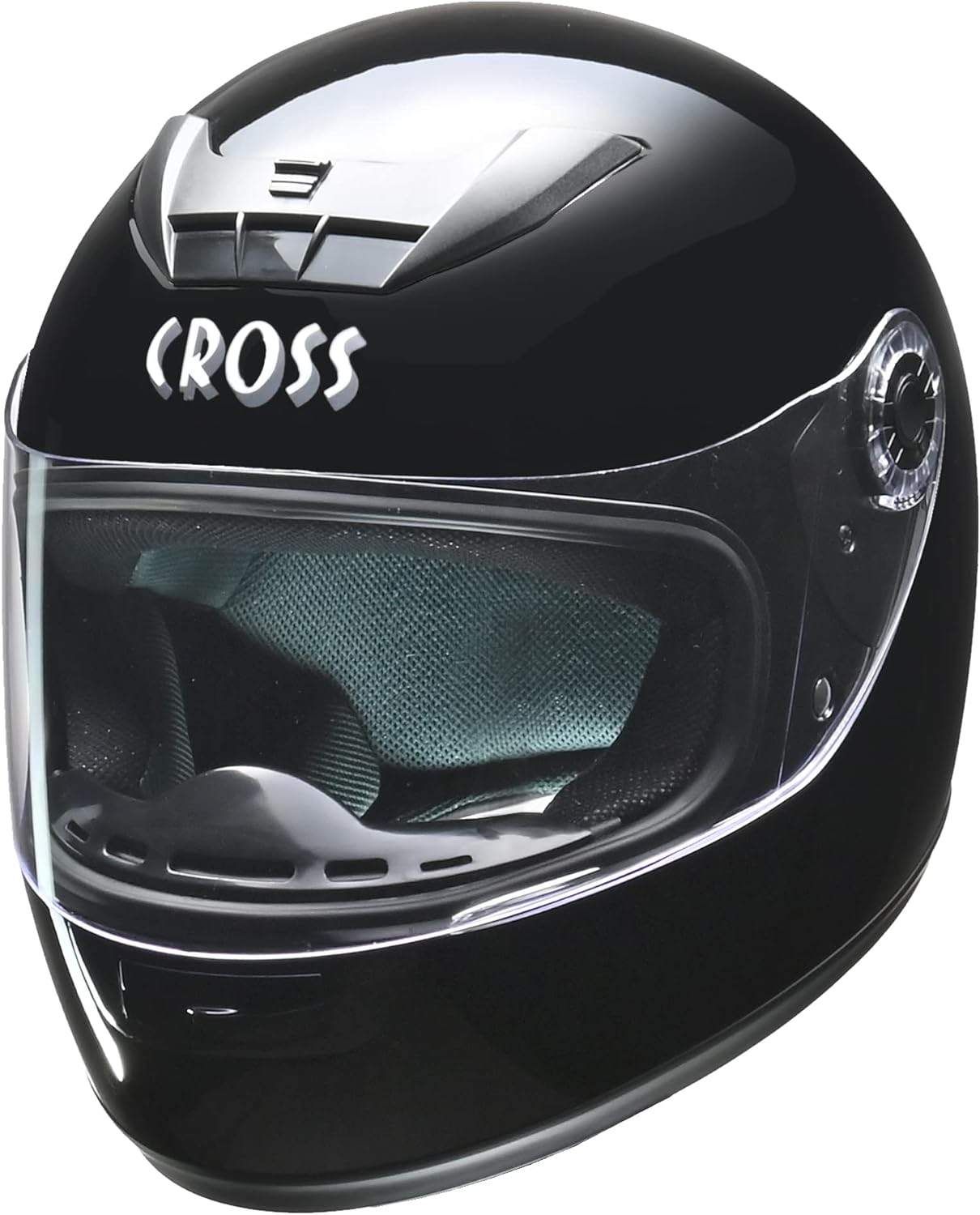 未使用 リード工業 LEAD バイクヘルメット フルフェイス CROSS スタンダード CR-715 ブラック フリーサイズ 57-60cm 衝撃吸収 通気性 認証 フィット感 防風 保護 安全